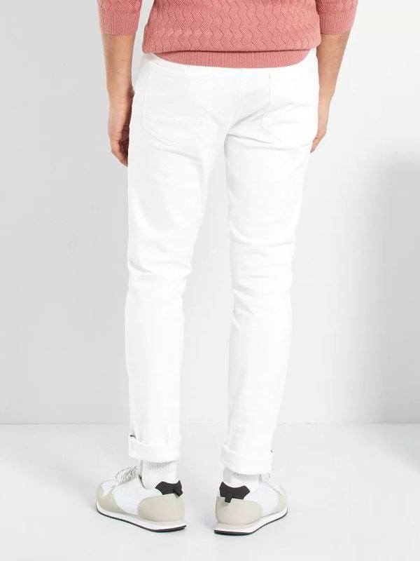 pantalon toile kiabi – Chino -XP836– Blanc – Image 5