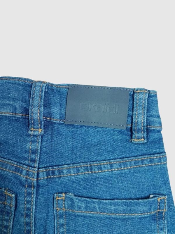 Jean Okaidi Enfant - Slim Fit Stretch - 66826 - Bleu – Image 5