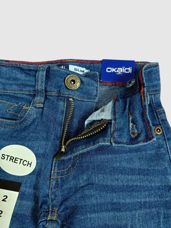 Jean Okaidi Enfant - Slim Fit Stretch - 66826 - Bleu – Image 3
