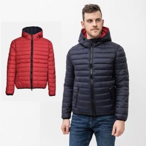 Veste US POLO ASSN - Double Face - Avec Capuche - Navy/Rouge