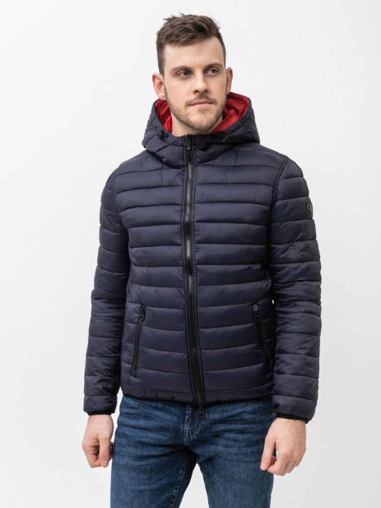 Veste US POLO ASSN - Double Face - Avec Capuche - Navy/Rouge - Spiringo