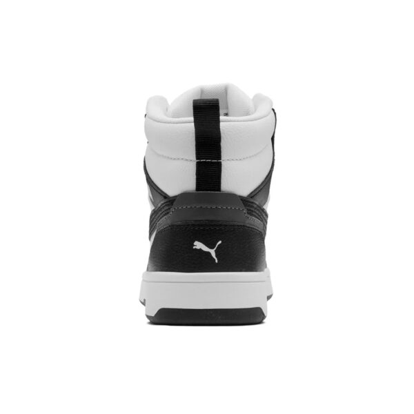 Basket Puma Montante - 01 Rebound V6 Mid Jr - 39383101 - White Black ...