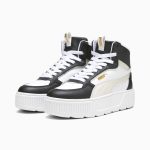 Basket Puma Montante - Karmen Rebelle Mid JR - 38872908 - White-Vapor Gray