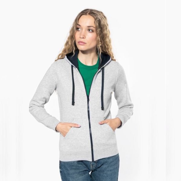 Veste - Sweat - Femme - molleton zippée - KARIBAN K467 – Image 2