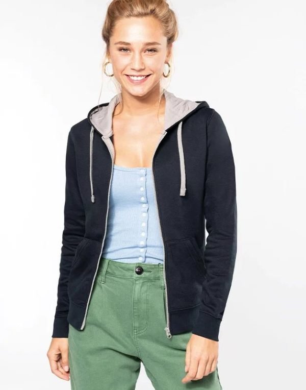 Veste - Sweat - Femme - molleton zippée - KARIBAN K467 – Image 4