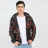 Veste Camouflage à Capuche Pour Homme – SOUL STAR – Militaire Red
