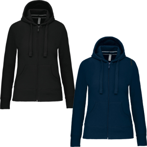 Veste – Sweat – Femme – molleton zippée – KARIBAN K464