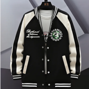 Veste pour hommes Baseball Uniforme - Noir