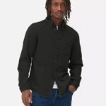 Chemise Primark - En Jean à Manches Longues - Noir