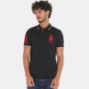 Polo R&B à Manches Courtes – 220-1802MN03-12 – Black