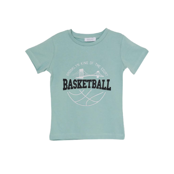 T-shirt en coton imprimé - Pour Garçon - MANGO KIDS - Vert