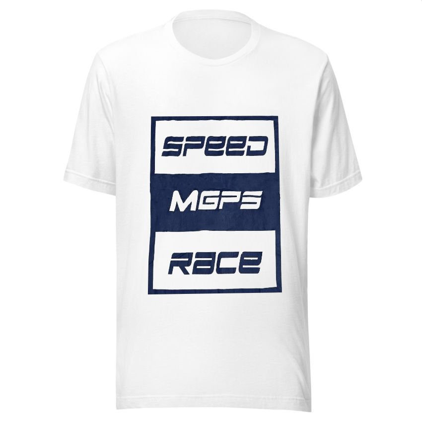 T-shirt Speed MGPS Race – Col Rond Blanc 2