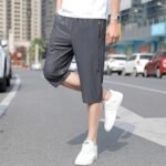 Pantacourt K18 Ultra Souple - Elastiqué - Séchage Rapide - Light Grey