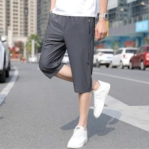Pantacourt K18 Ultra Souple - Elastiqué - Séchage Rapide - Light Grey