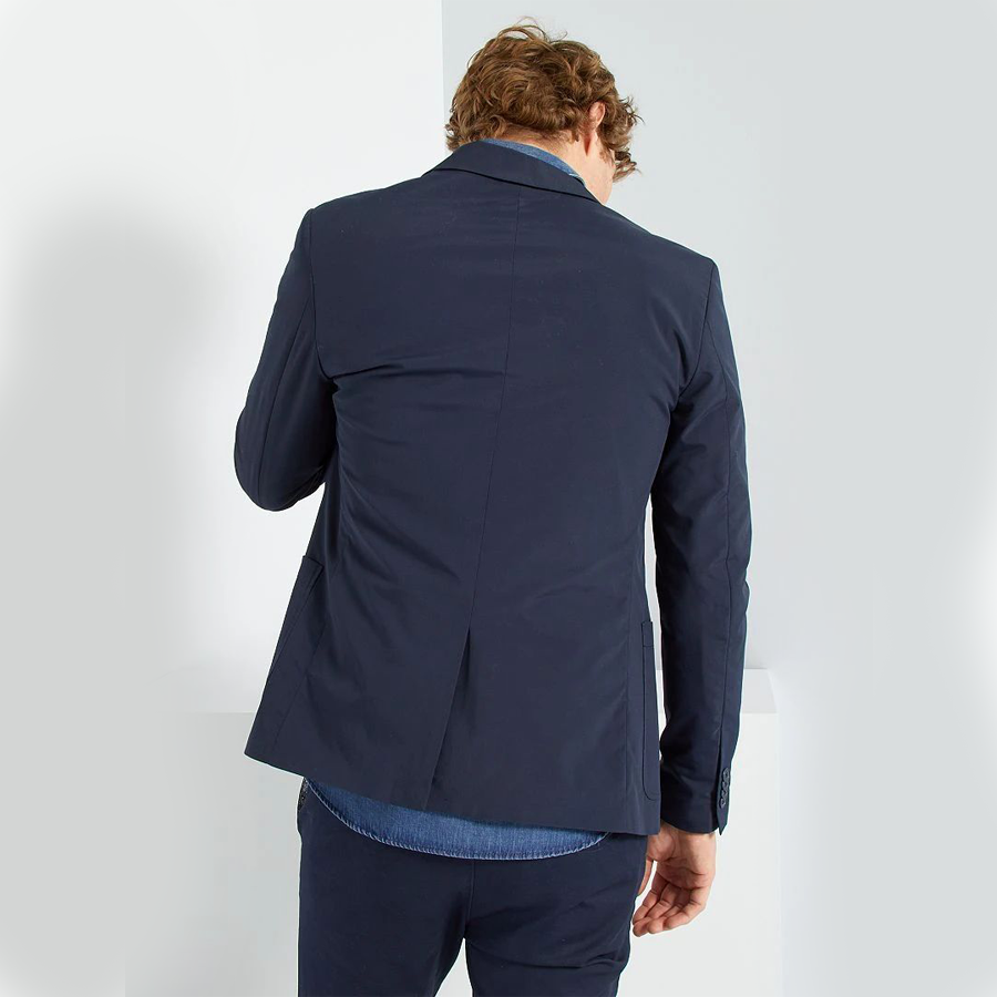 Veste Blazer Slim Homme ALFANI - Taille 44S - Bleu Uni - Neuve Avec étiquettes
