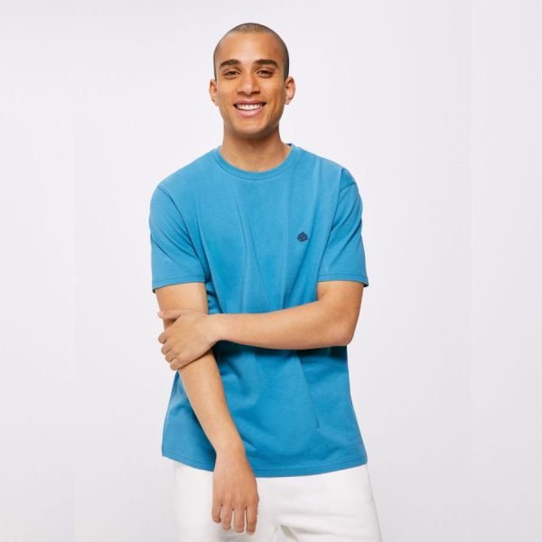 T-Shirt Springfield - 100% Coton - Arbre Essentiel - Bleu