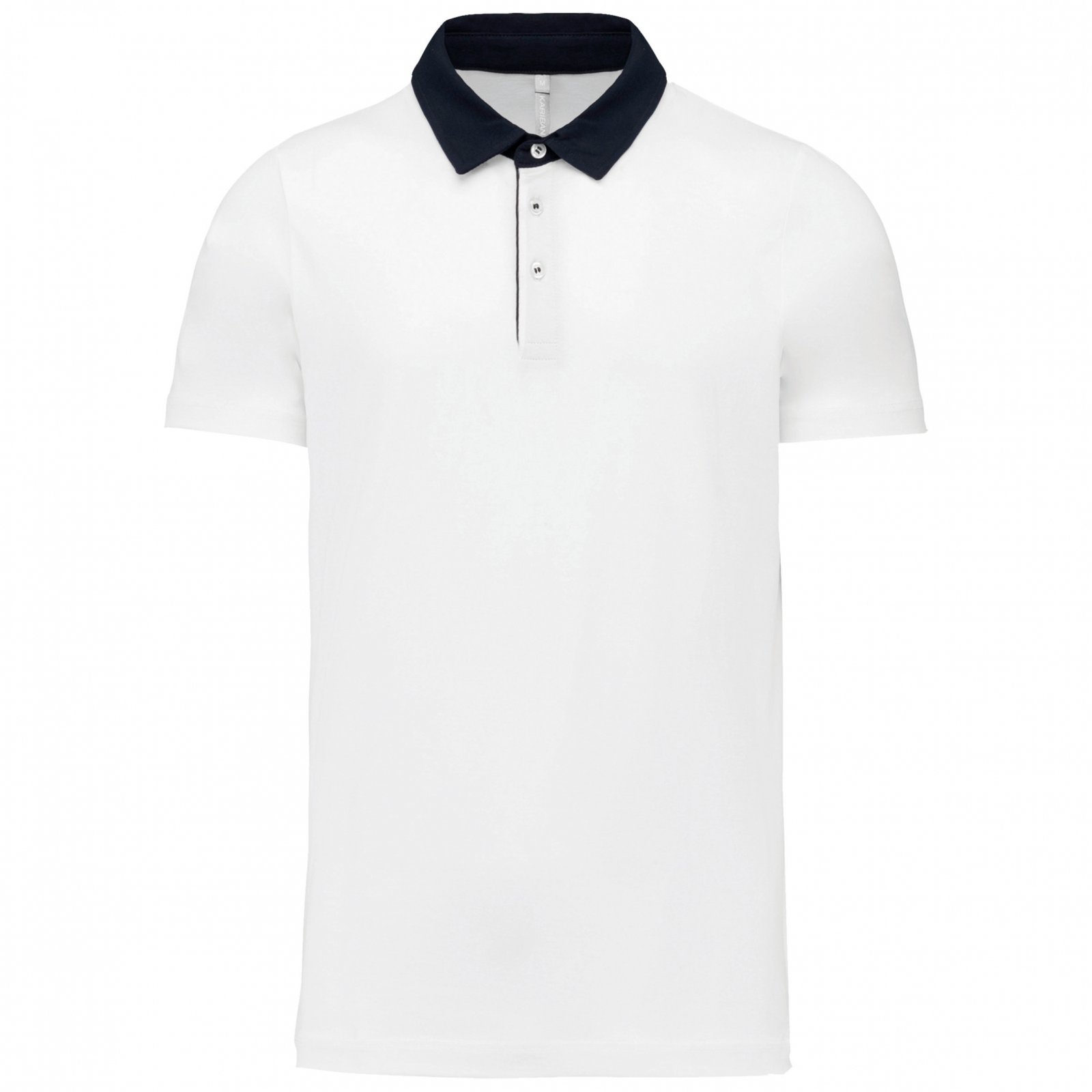 Polo Pour Homme - kariban - K260 - Blanc/Bleu Nuit – Image 5