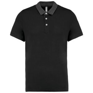 Polo Pour Homme - kariban - K260 - Noir/Gris