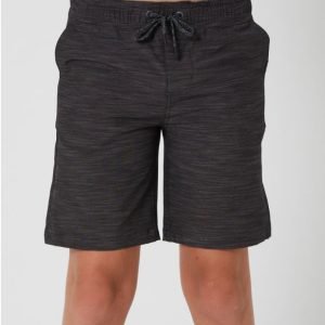 Short Enfant - Bermuda RipCurl - BoardWalk Jackson Volley - Noir