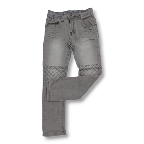 Pantalon Jean Slim Orchestra Pour Fille - Gris Effet Délavé