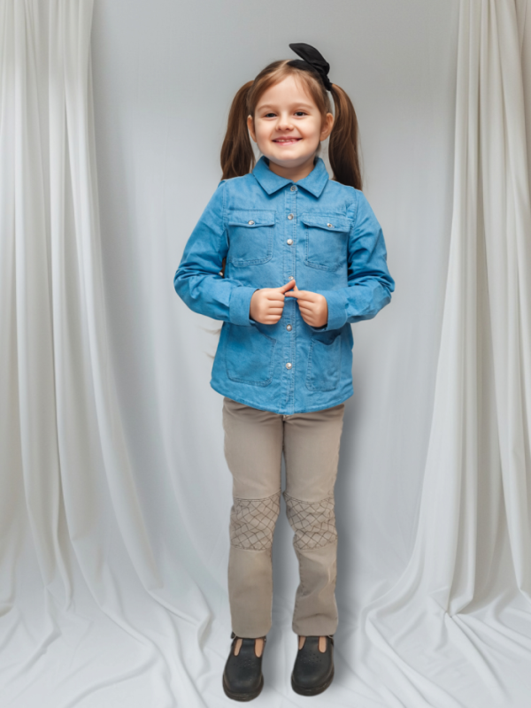 Pantalon Jean Slim Orchestra Pour Fille - Gris Effet Délavé – Image 2