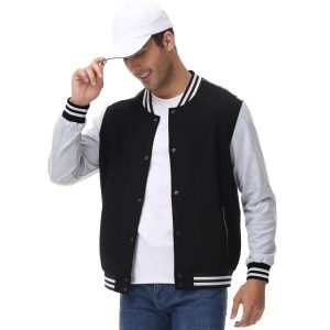 Veste Bombers Légère En Coton Avec Col Officier - TBY - Noir