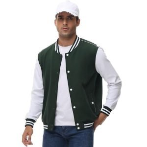 Veste Bombers Légère En Coton Avec Col Officier - TBY - Vert