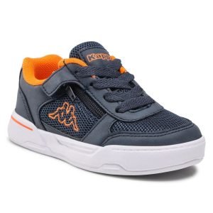 Basket Kappa Unisexe - Clane Sun - Ultra Légère - Bleu-Orange