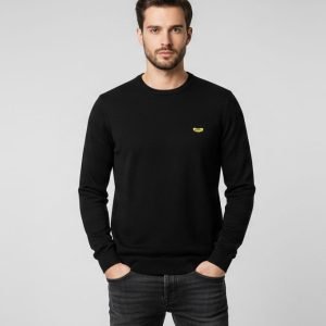 Pull Italien POP84 - Ras Du Cou - Noir