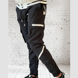 Pantalon Pull & Bear - Jogger Cargo Multipoches - HFD-167 - Noir