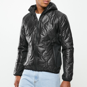 Veste Matelassée à Capuche Brave Soul - MJK-CRAWSHAW - Black