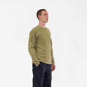 Pull DIP En Molleton Léger - Col Rond - Beige