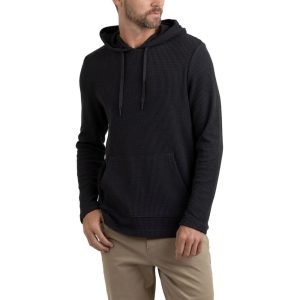 Sweat RAINFOREST HENLEY - à Capuche Avec Poche Kangourou - Charcoal