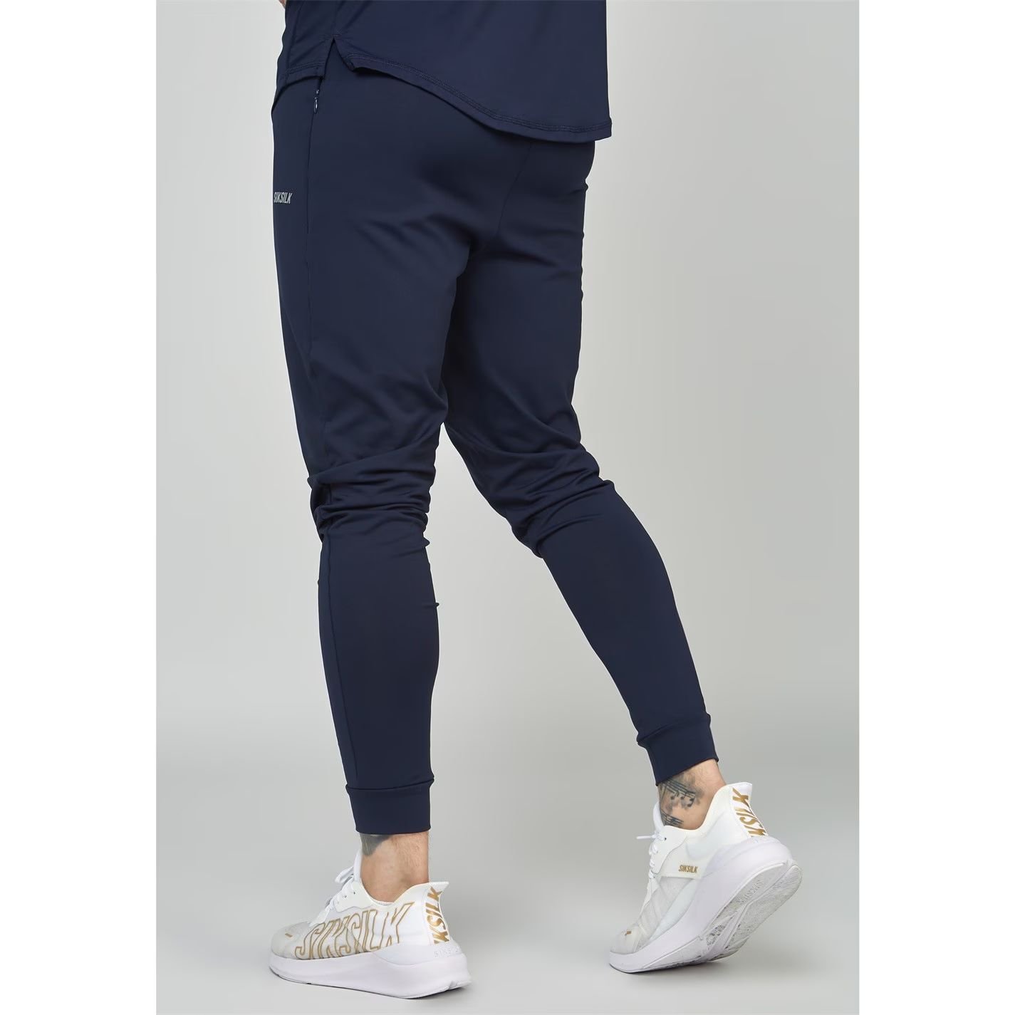 Pantalon Siksilik SS-24687 Muscle Fit Track Pant – Navy 3