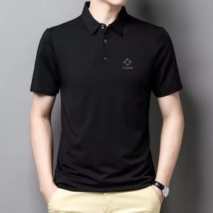 Polo Décontracté à Manches Courtes - Coupe Slim - Black