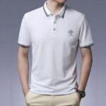 Polo Décontracté à Manches Courtes - Coupe Slim - Blanc