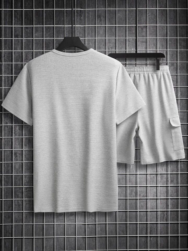 Ensemble Tshirt – Short Shein – Simple – Gris 1 Ensemble Tshirt – Short Shein – Simple – Gris 1