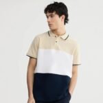 Polo Terranova Color Block - Beige