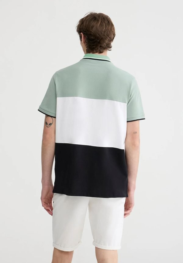 Polo Terranova Color Block - Vert Pastel – Image 4