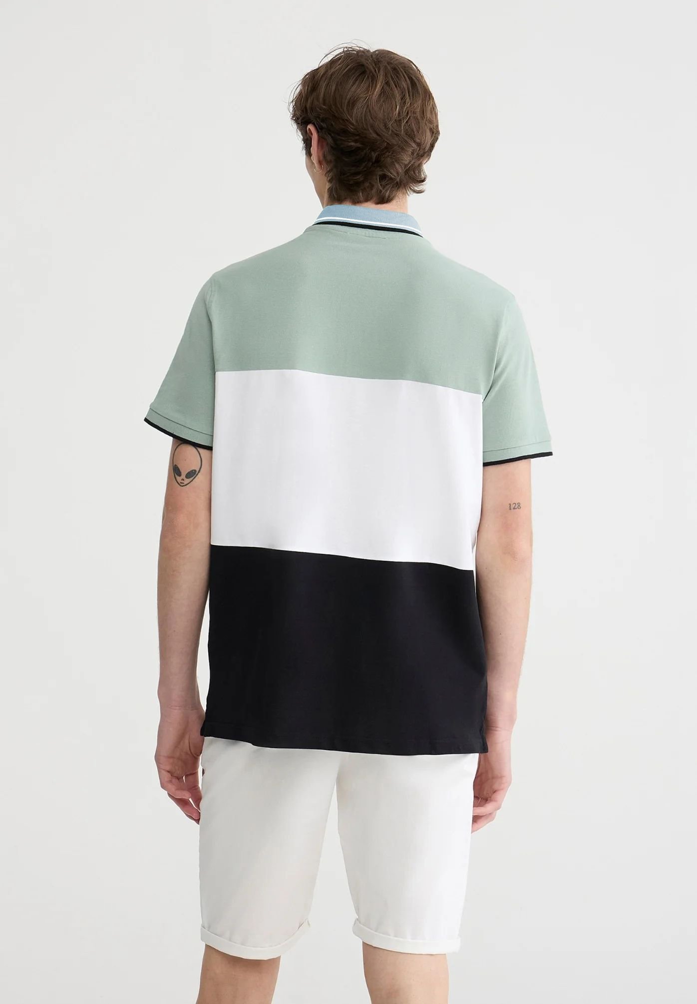 Polo Terranova Color Block – Vert bleu 2