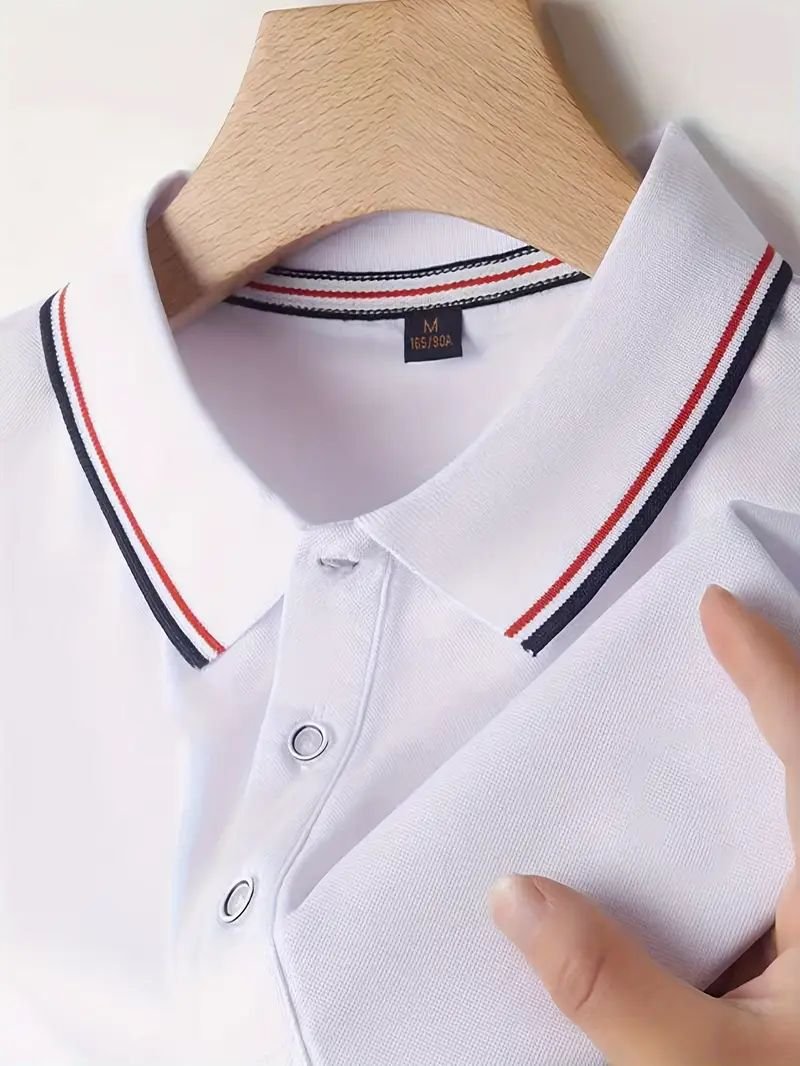 Polo Uni Simple Blanc 1