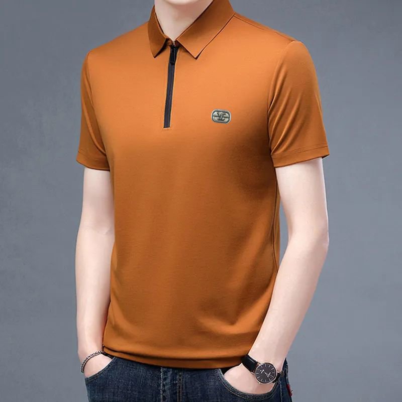 Polo Zippé, Brand Promise Marron 0