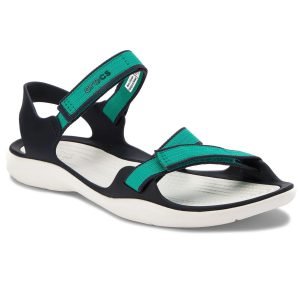 Sandale Crocs Pour Femme - Swiftwater Webbing - Verte