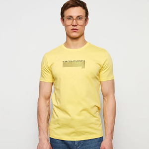 T-shirt – LC WAIKIKI – Ras du cou – imprimé – Jaune