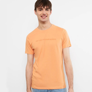 T-shirt - LC WAIKIKI - Ras du cou - imprimé - Orange