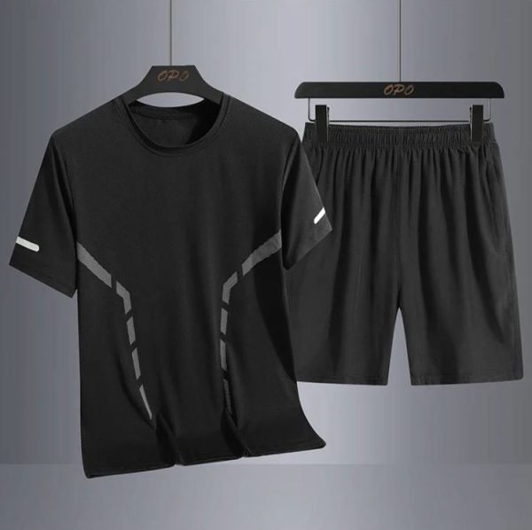 Ensemble Pour Homme Respirant Et Décontracté - Noir