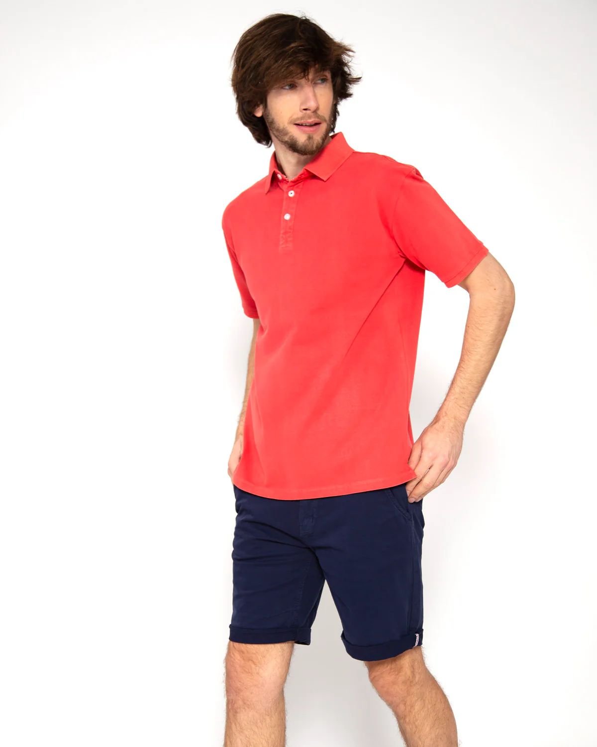 Polo Brave Soul MPS-627LINTB – Coral 4