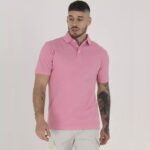 Polo Brave Soul Pour Homme En Pur Coton - Pink