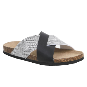 Claquette – Brave Soul – Pour Homme – Croisées - CG570111 - Blanc Noir