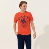 T-Shirt US Polo ASSN – Col Rond Pour Homme – Orange